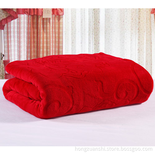 Plain Coral Fleece Fabric